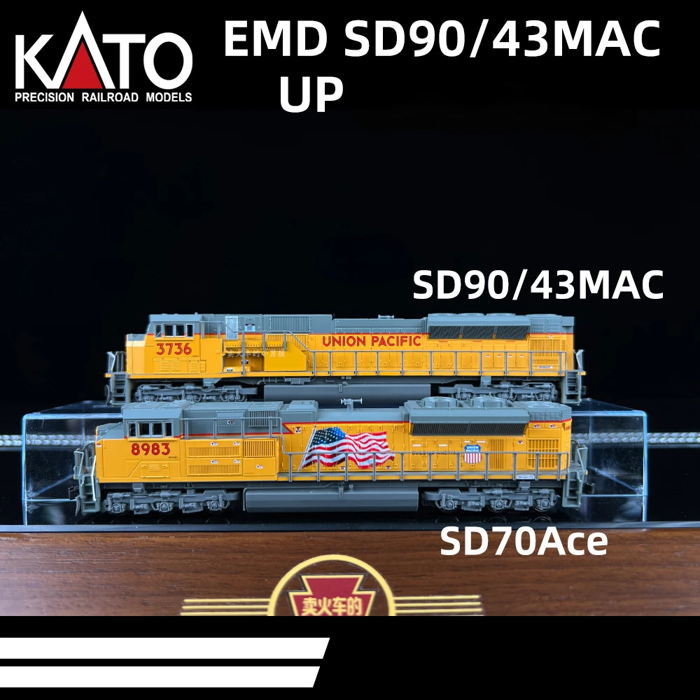 KATO N Scale Train Model 3736 3750 EMD SD90/43MAC UP Diesel Locomotive Train Model Toy Gift