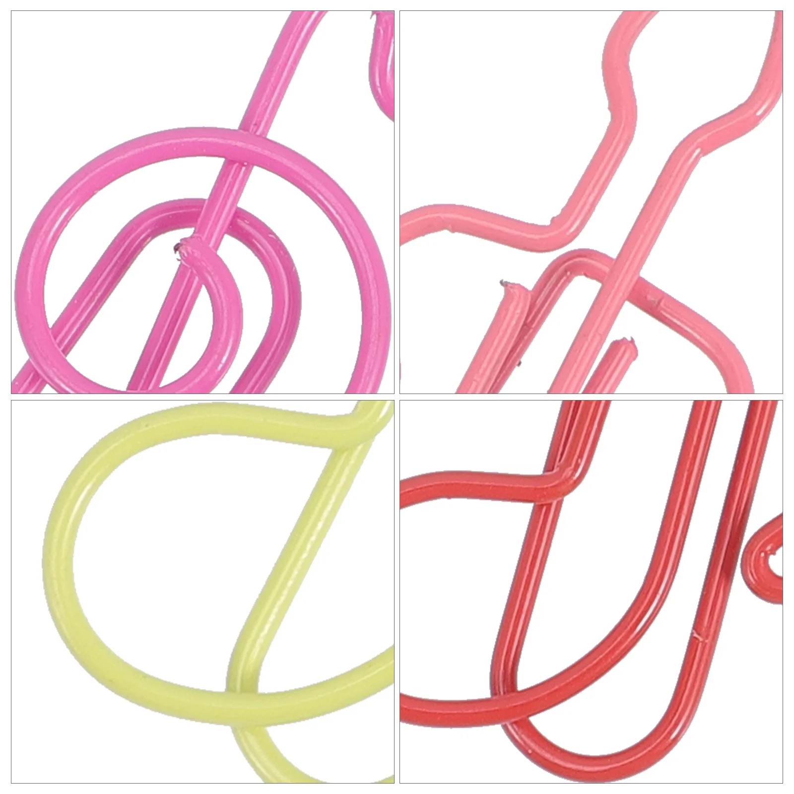 

60Pcs Creative Music Note Paper Clips Colorful Metal Clips for School Office Document Paper Marking Metal Paperclips