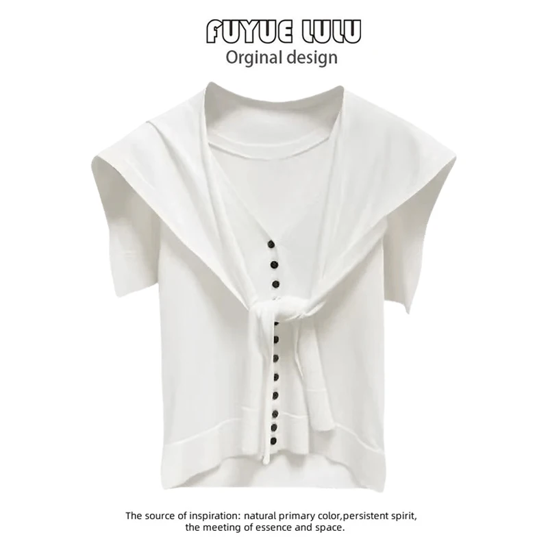 

Limited Edition Ice Hemp Cool Sensation Svel White Vest Top Women Summer oulder Set Two Piece Set Commute Sle Korea...