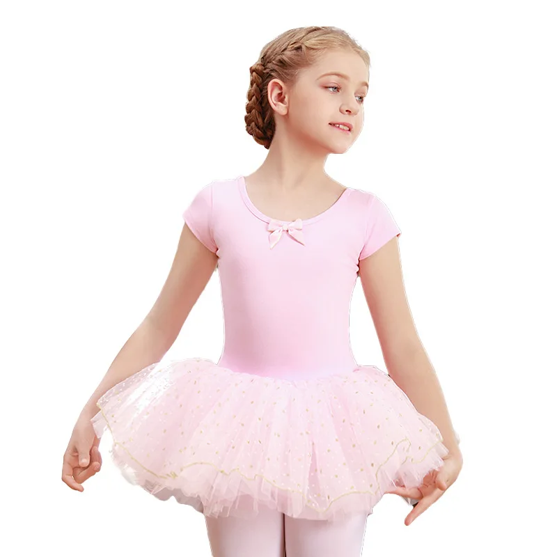 Meninas ballet dança palco wear collant saia clássico rosa tule tutu saia com cintura elástica para crianças desempenho mostrar