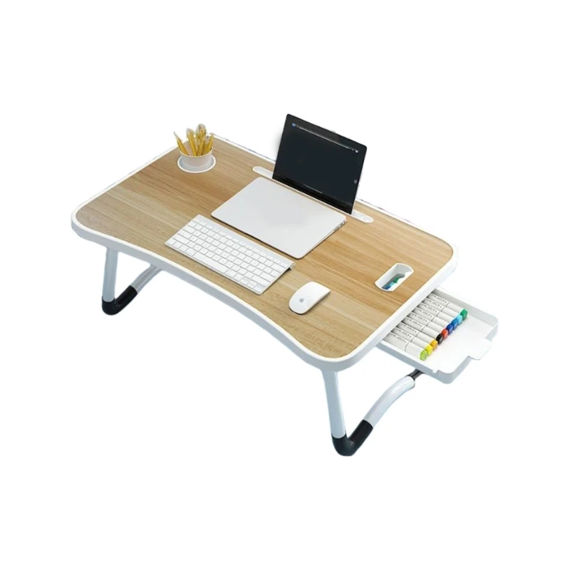 Multi Functional Foldable Laptop Desk Ergonomic Bed Table with Strong Metal Frame Space Saving Solution for Home high quality
