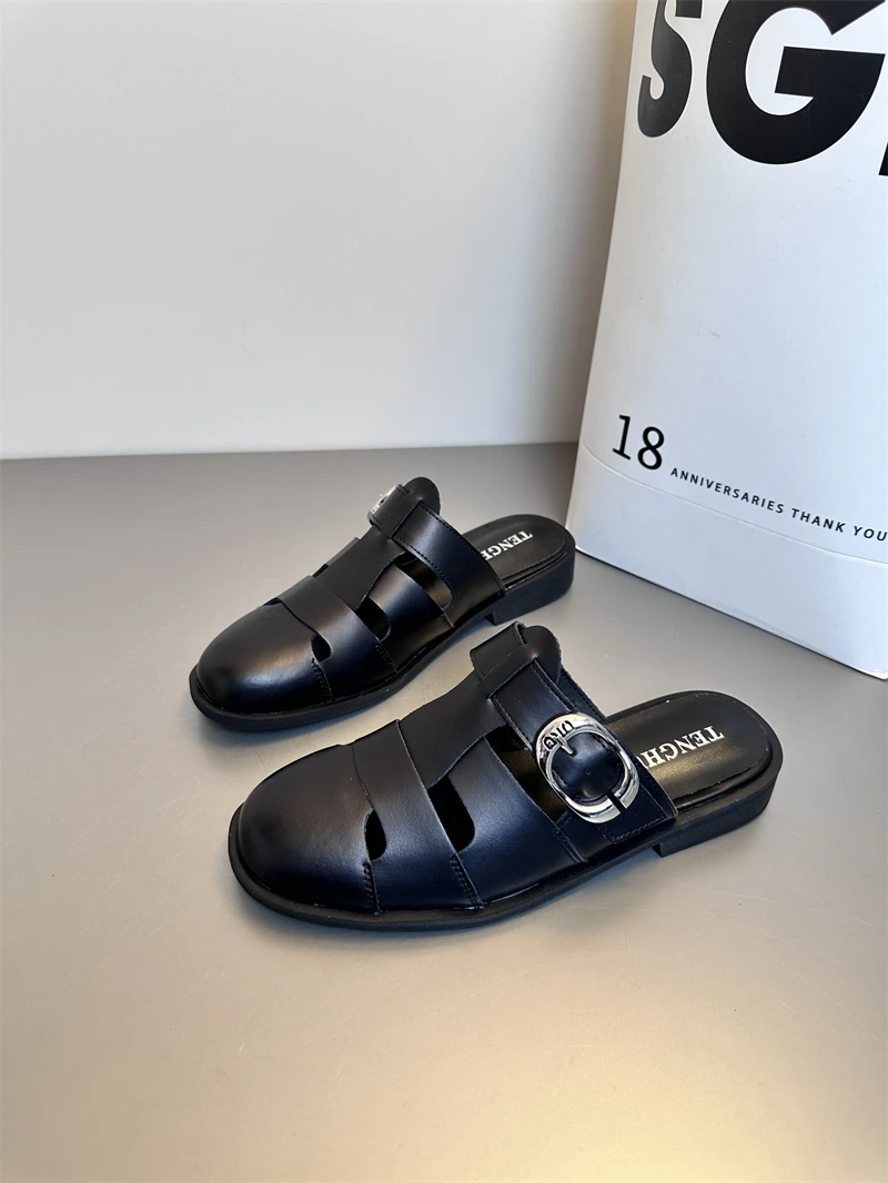 2025 Rome Slippers Women Flats Platform Shoes Summer Casual Open Beach Flip Flops Fashion Slingback Sandals Walking Mujer Slides