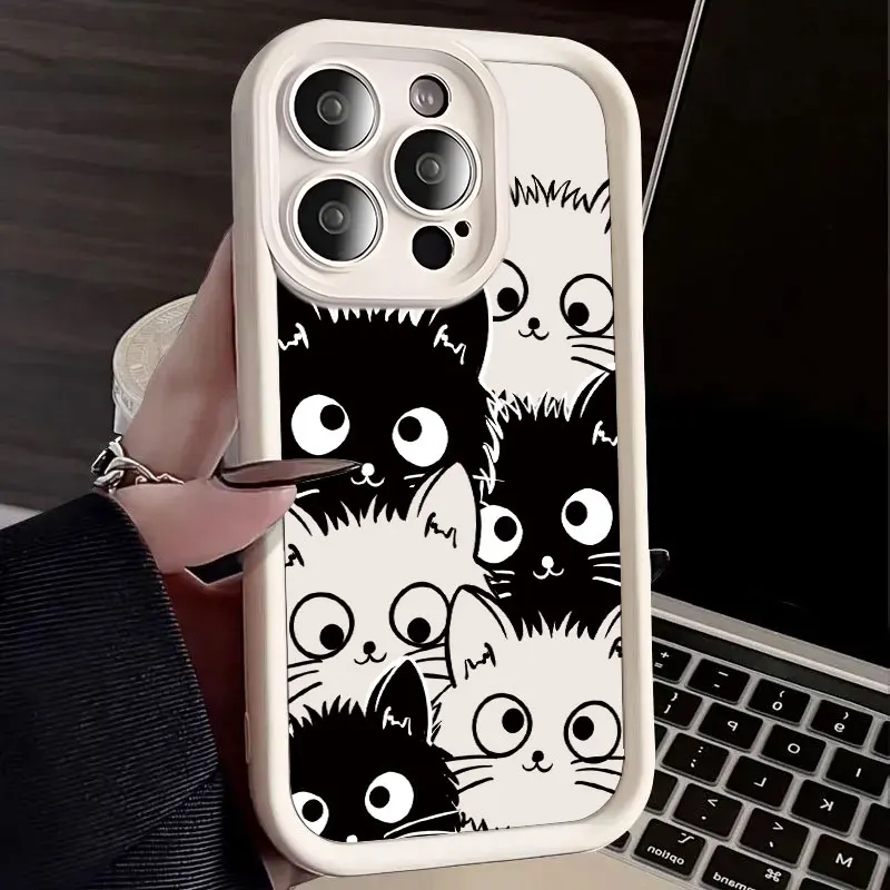 Funda de teléfono con bonito gato de dibujos animados para Tecno Spark 30 10 Pro 30C 20C 10C Spark 20 Pro Plus Funda protectora de silicona suave a prueba de golpes