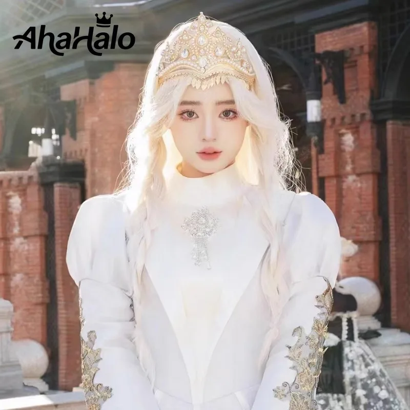 Baroque Vintage Crystal Queen Crowns Women Princess Crown Tiaras Bride Wedding Hair Accessories Girls Birthday Party Prom