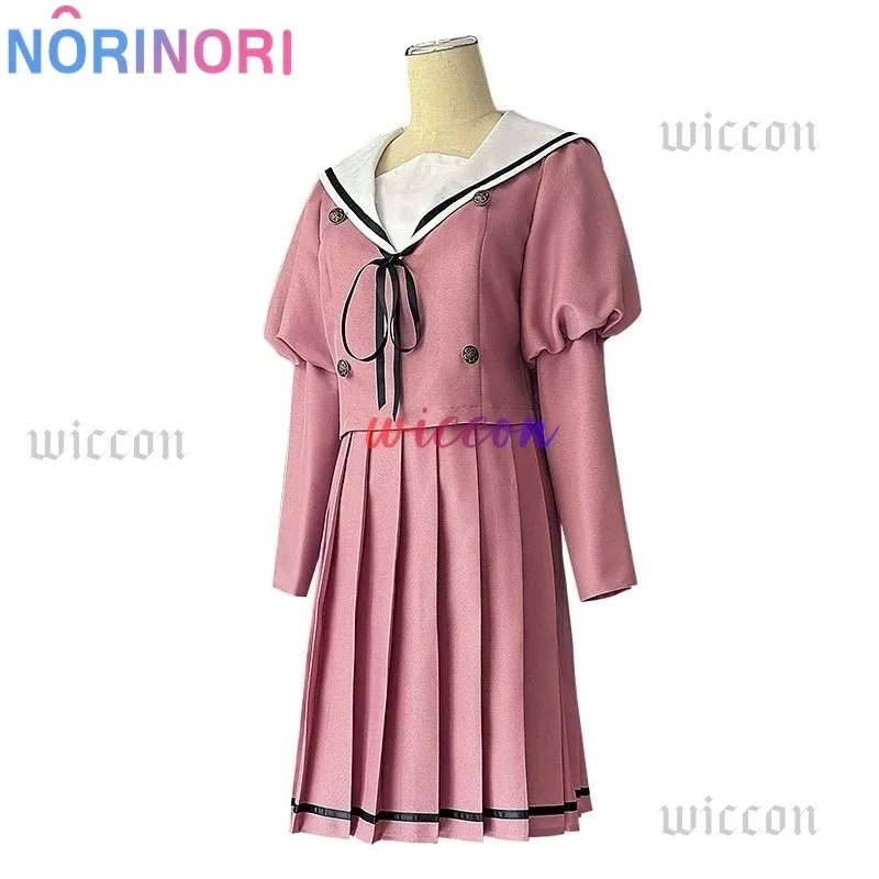 أزياء CyWaguri Kaoruko التأثيرية أزياء الزهرة العطرة تتفتح مع أزياء JK الموحدة شعر مستعار طويل كرنفال المرأة مجموعة يومية غير رسمية