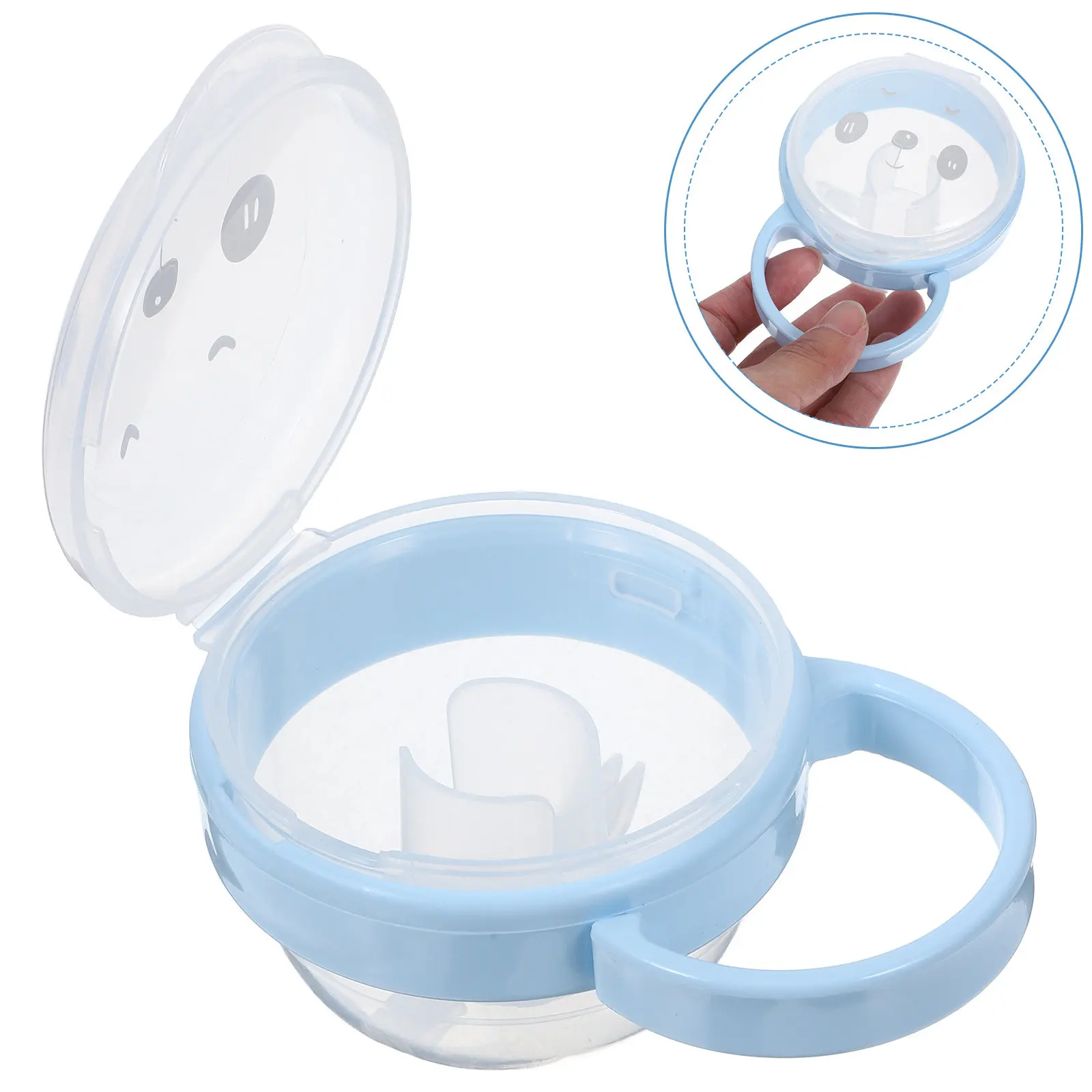 Estuche para Chupetes, Portátil, para Viaje y Almacenamiento, Caja Segura de Material PP, Bordes Suaves, Fácil de Limpiar, Diseño Atractivo