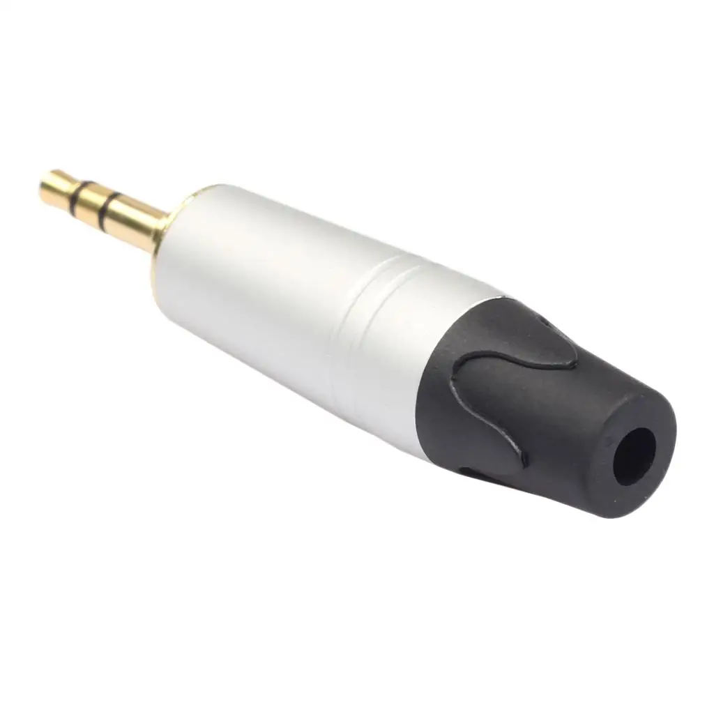 3.5 mm audio jack plug DIY headphones Gold-plated copper plug