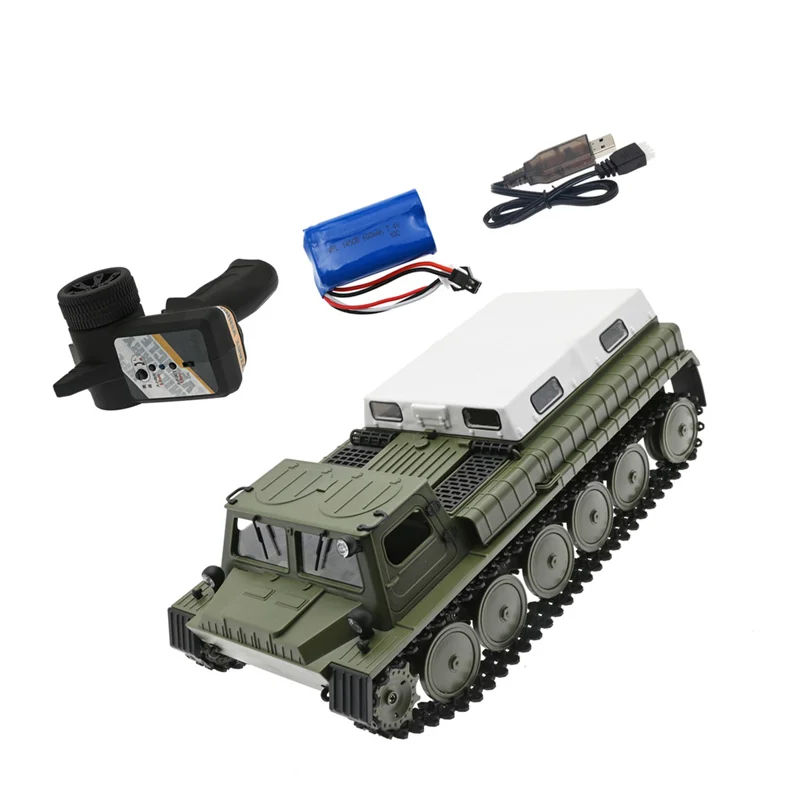 E-1 Zdalnie sterowany czołg 29CM RC Tank 1/16 2.4G Zabawki elektryczne GAZ 71 Pasuje do WPL E-1 dla dzieci Chłopcy Prezenty urodzinowe, 1B