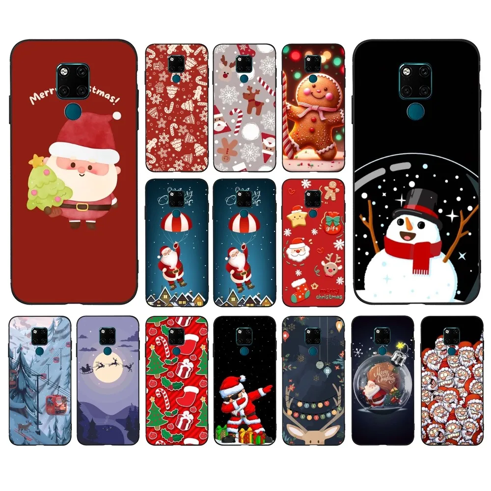 Merry Christmas Phone Case For Huawei Mate 10 20 30 40 50 lite pro Nova 3 3i 5 6 SE 7 pro 7SE