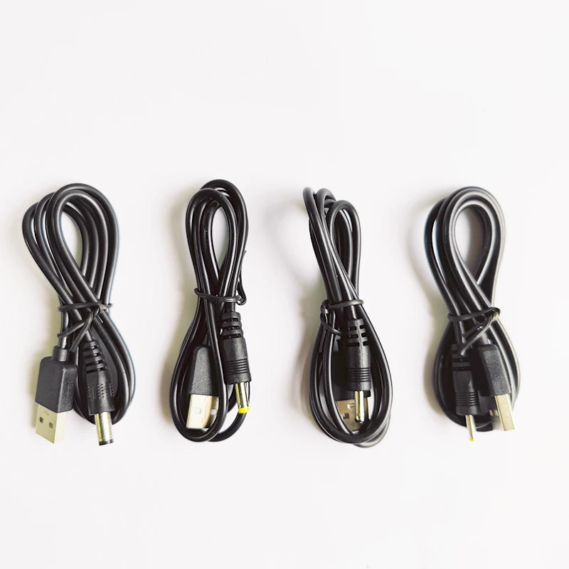 Charging Usb DC Usb Charge Cable USB to DC cable 5V 5521 5525 35135 1m black charging cable 5.5mm 2.5mm 2.1mm 3.5mm