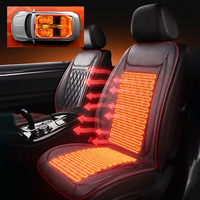12V/24V Universal Car Electric Heated Seat Pad Autumn Winter Flannel Heating Seat Cushion Fast Heating Single/Double Seat