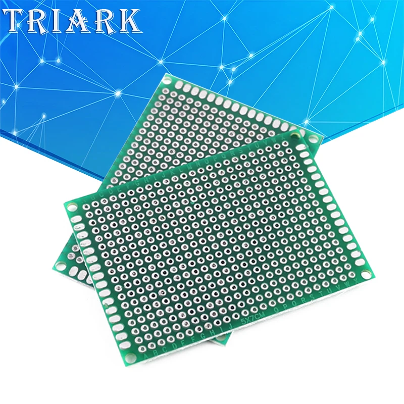 PCB Tinned Board 2x8 3x7 5x7 6x8 7x9 8x12 9x15 10x15 15x20 18x30 20x30cm FR4 Single sided doublel Universal Circuit Perfboard