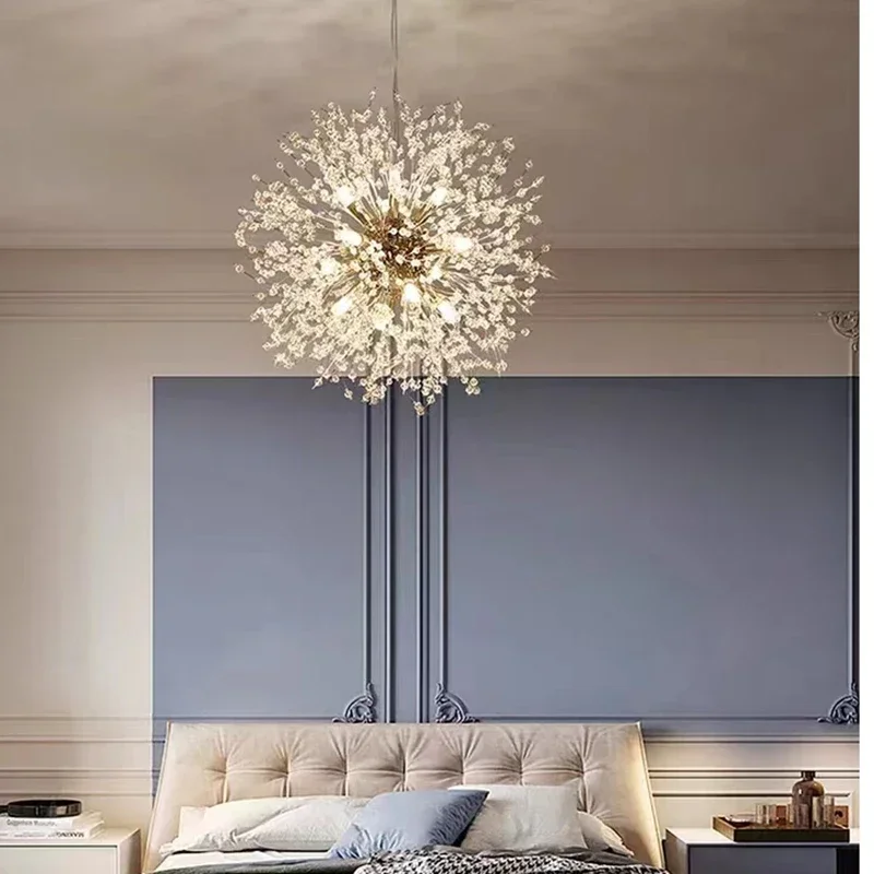 Star Fireball Crystal Pendant LED Lighting Dandelion Restaurant, Living Room Pendant