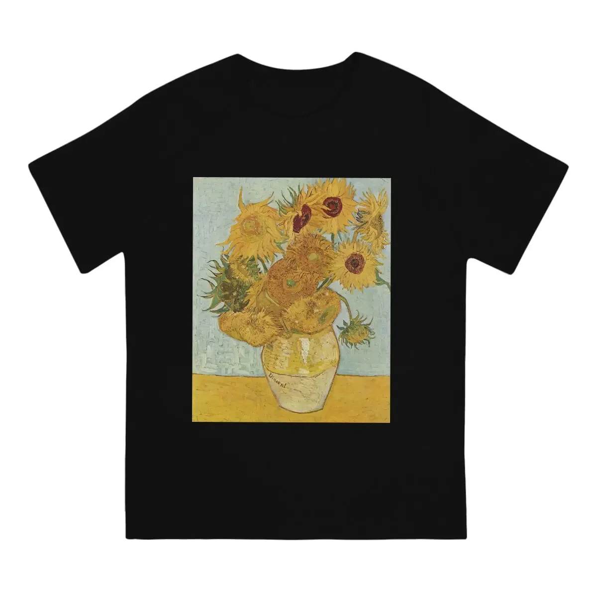 Sunflowers Special TShirt Vincent Van Gogh Post-Impressionist Painter Leisure T Shirt Newest T-shirt For Men Women