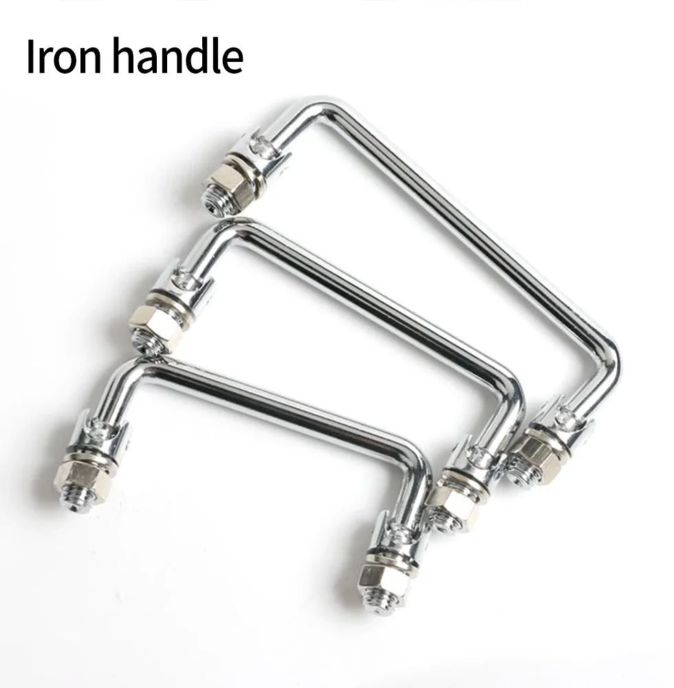 LS506-90-100 120 mango de hierro caja de herramientas mango de caja transportable mango plegable de acero al carbono industrial