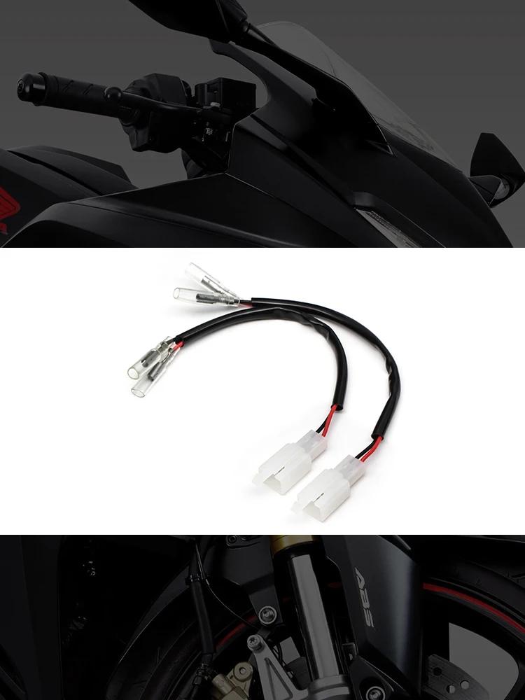 

For Honda Suzuki Motorcycle Turn Signal Wire Adapter Connectors Plug Tail Light Indicator Current Lead Power Supply