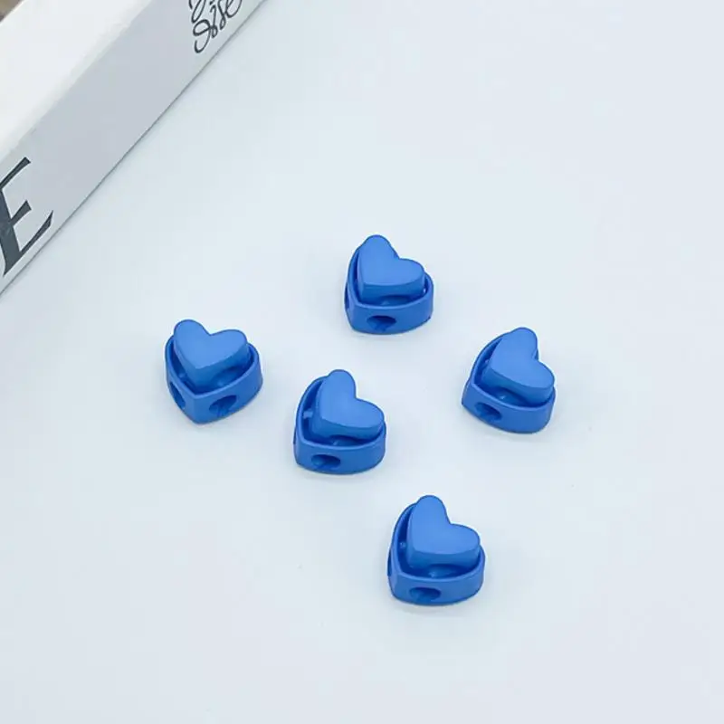 Spring Cord Lock Stopper Plastic Double Hole End Fastener for Shoelaces Backpacks 5Pcs Assorted Colors for Sporting Gear