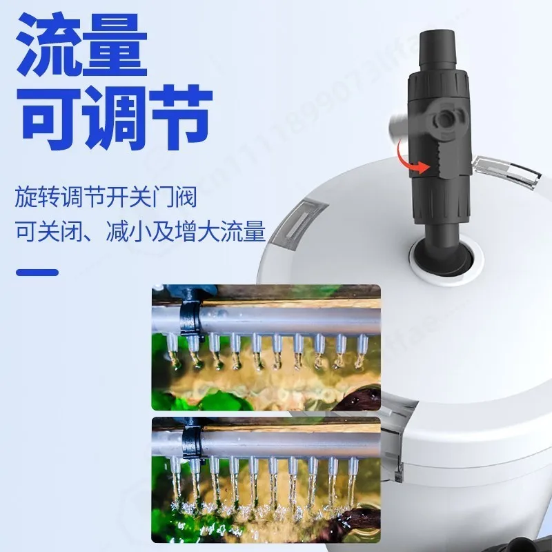 No‑Power Aquarium External Prefilter Canister Silent Water Circulation Purification Filter Bucket for Grass Fish Tank