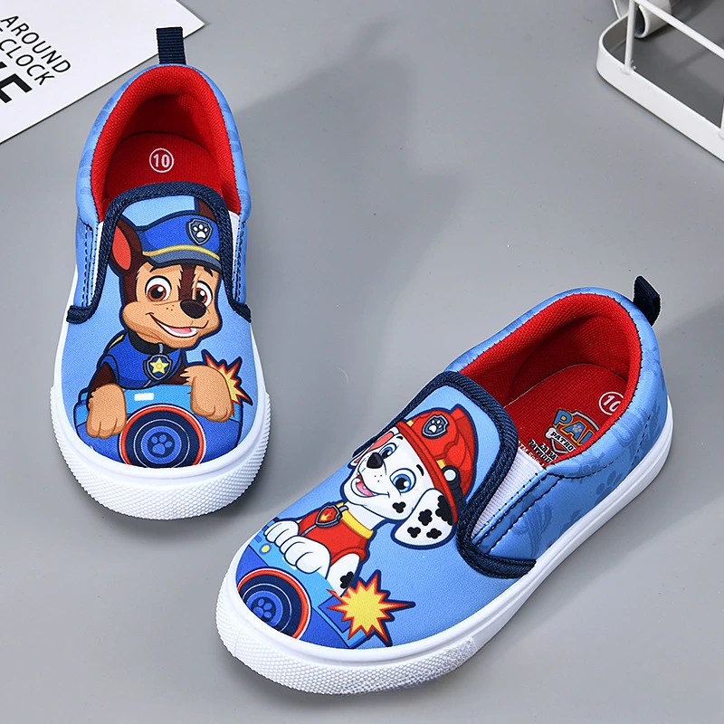 Парусиновая обувь Paw Patrols, фигурки аниме, Marshall Skye Everest Chase, парусиновая модная нескользящая теннисная обувь для отдыха, кроссовки