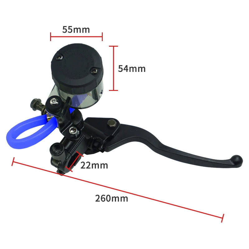 12.7mm Piston Brake Clutch Motorcycle Master Cylinder Lever Hydraulic Pump Universal for Honda Yamaha Kawasaki Street Pit Bike