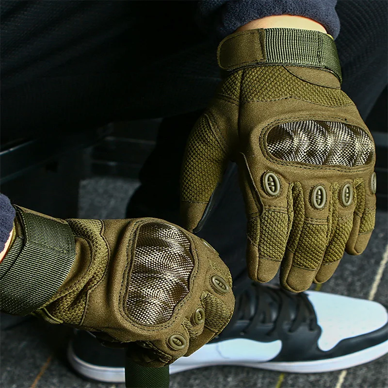 New outdoor tactical gloves for rock climbing, wear-resistant training gloves, cycling motorcycle touch-screen full-finger prote
