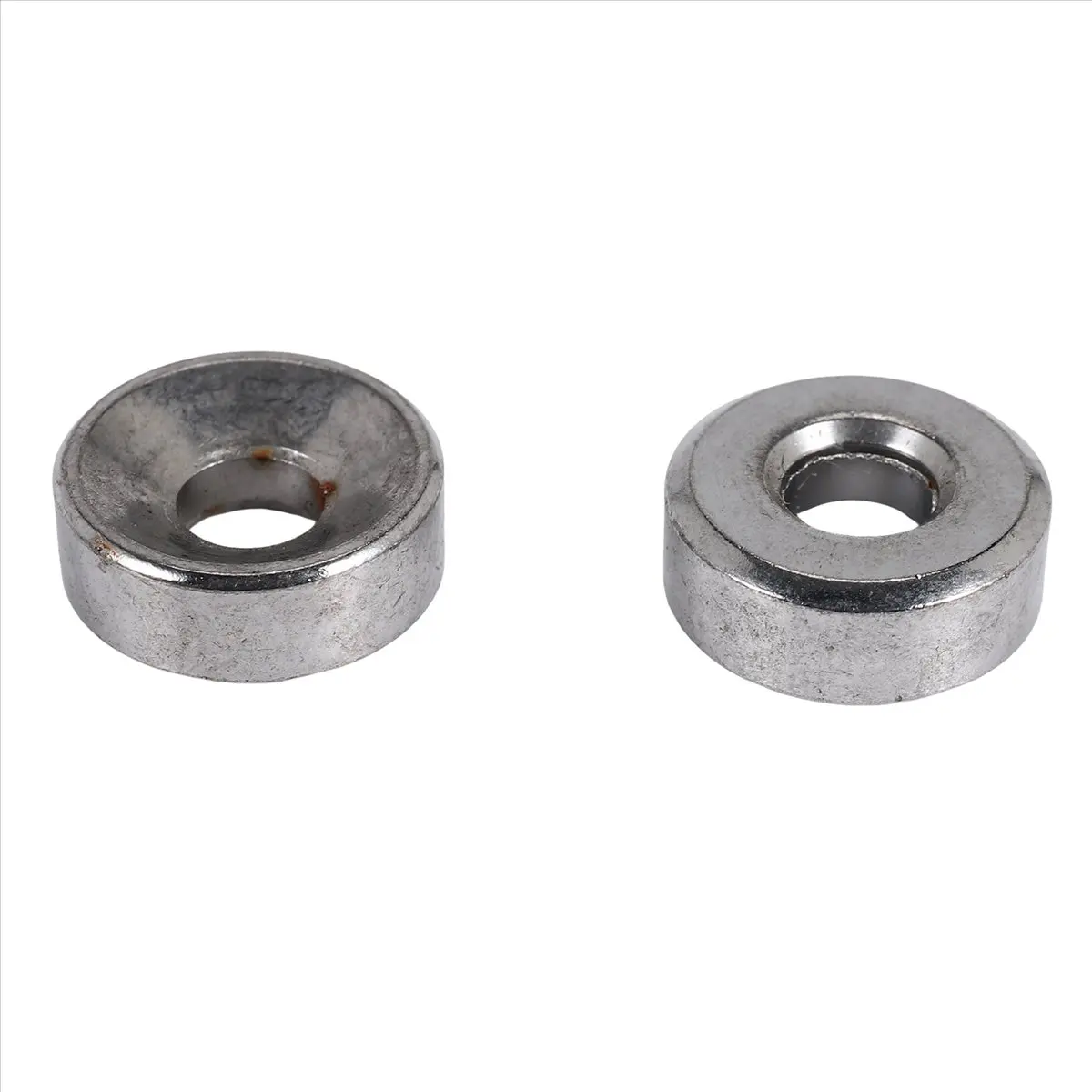 #07A Set of 4 Guitar Bass Neck Joint Ferrule Bushing w/ Matching Screw,Guitar Screw,(Chrome color)