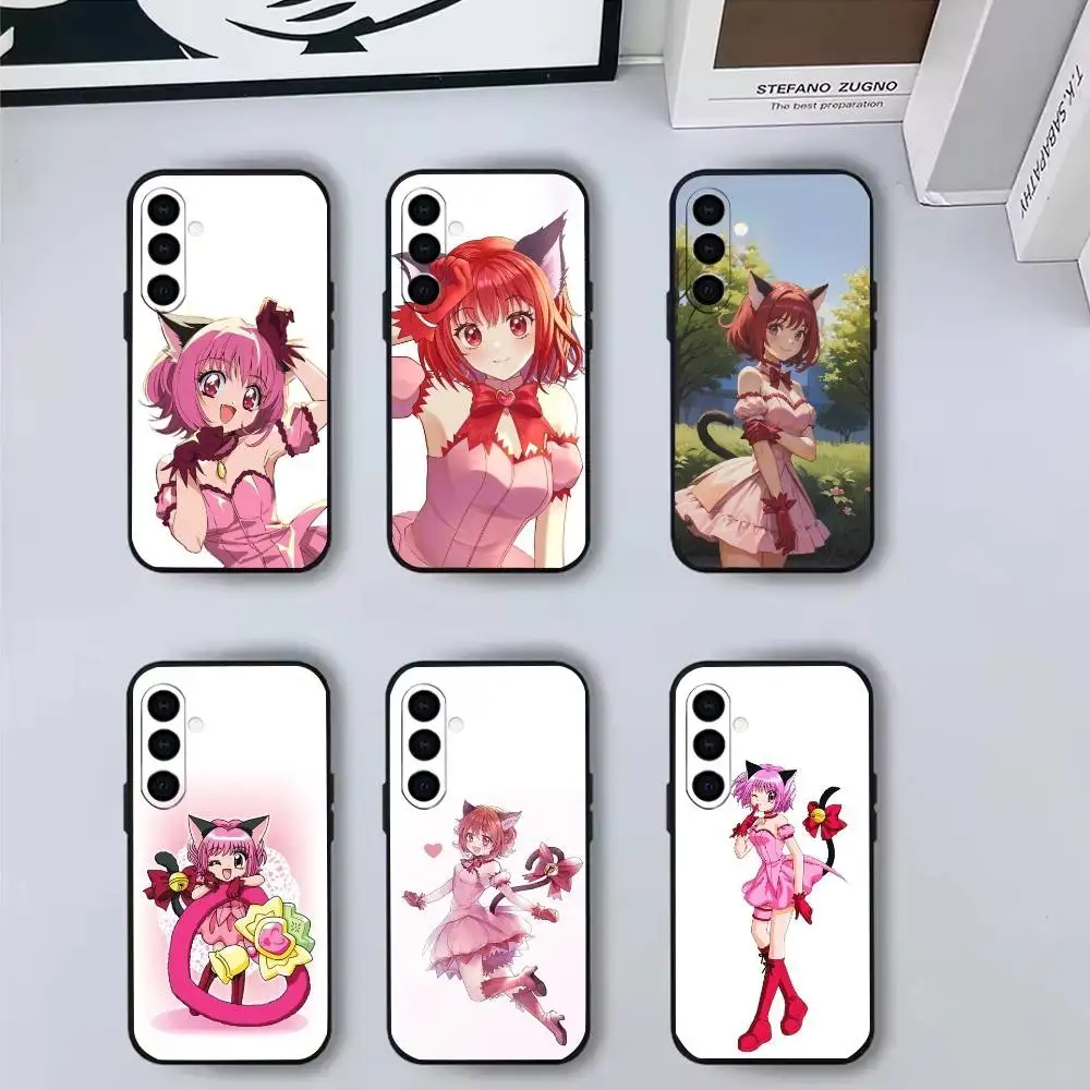 

Magical girl Tokyo M-Mew M-Mew-S Phone Case For Samsung Galaxy A73,A72,A71,A70,A53,A52,A51,Others Soft Black Cover