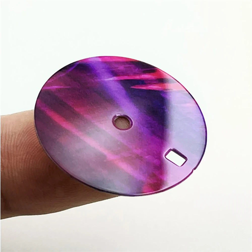 New 28.5MM Watch Dial Bright Surface Enamel Dial for NH35 4R35 NH34 Movement Replacement Watch Part