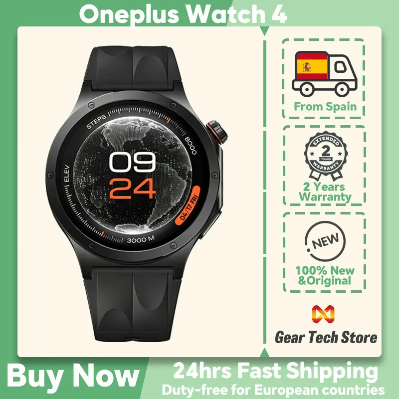 2026 New OnePlus Watch 4 Global Version Smart Watch Snapdragon W5 Processor Up to 16 Days of Battery Life SmartWatch