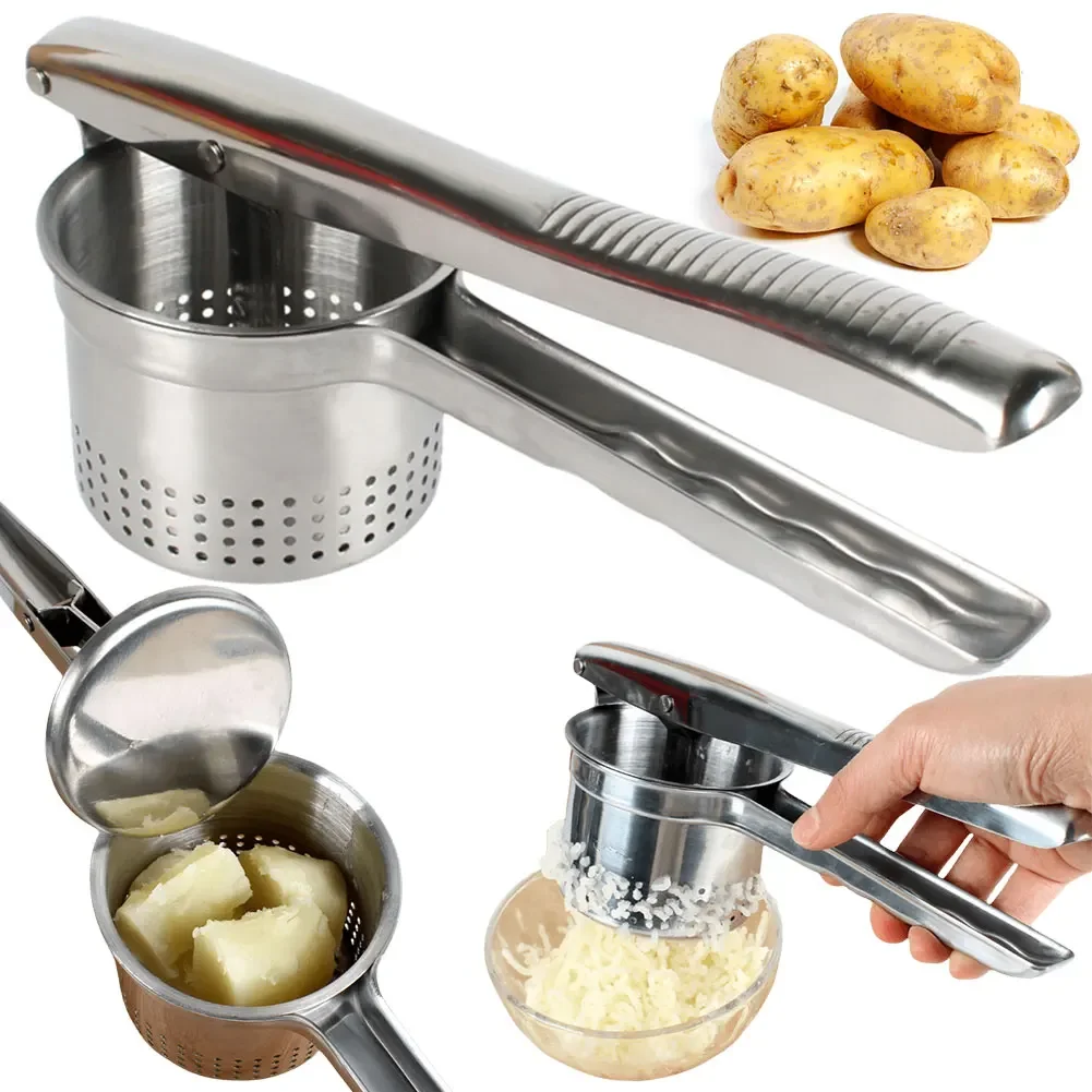 

Ricer For Mashed Potatoes Fruit And Vegetables Masher 3-in-1 Food Ricer Mash Potato Masher Stainless Steel Sweet Potato Masher