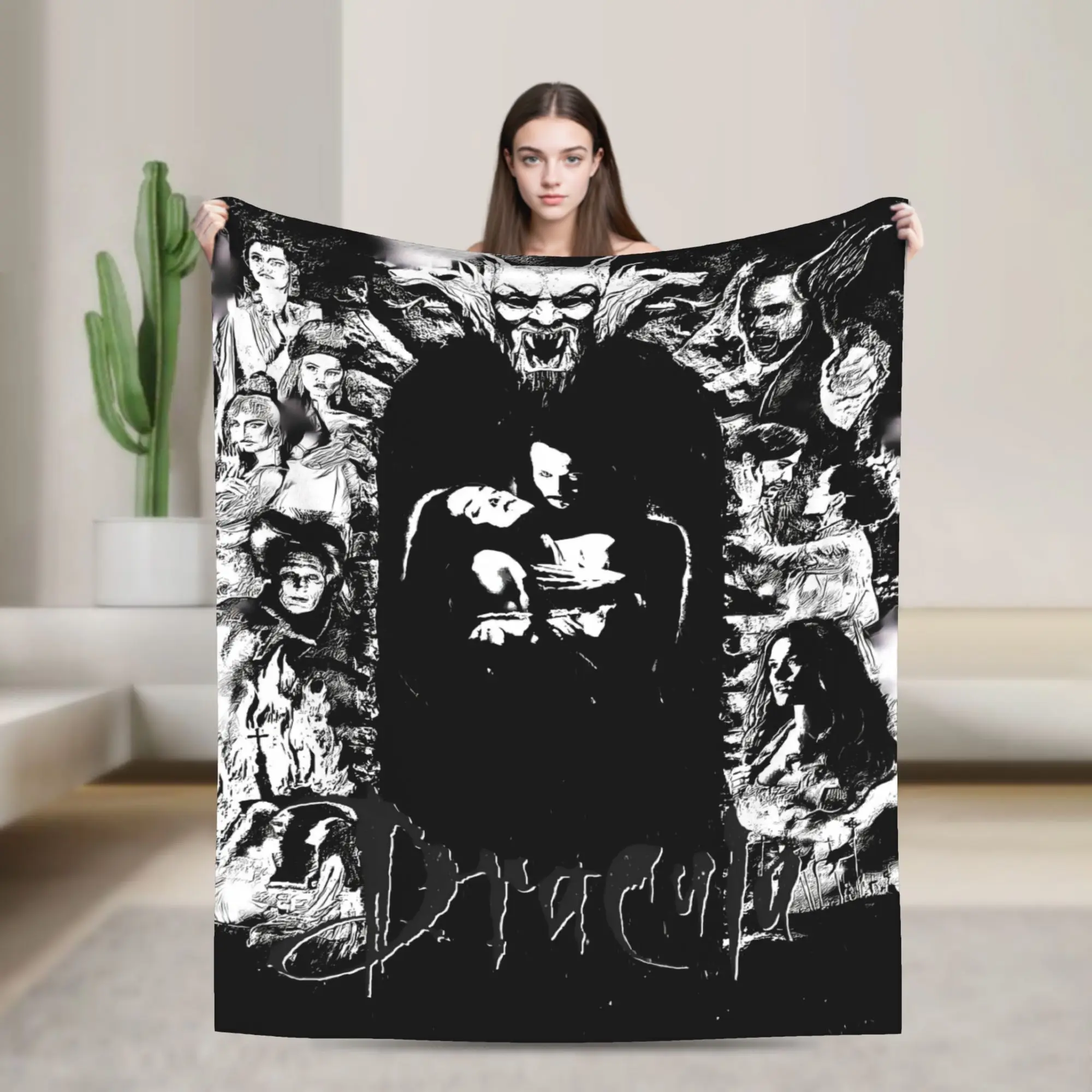 Bram Stoker's Dracula Soft Blanket  Airplane Travel Plush Bedding Throws Novelty Couch Chair Flannel Bedspread Sofa Bed Cover