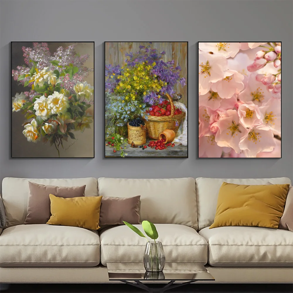 Flowers 5D Diamond Colorful Flower Basket Painting Diamond Painting Mosaic Full Drill Diamond Embroidery Painting Home Decor