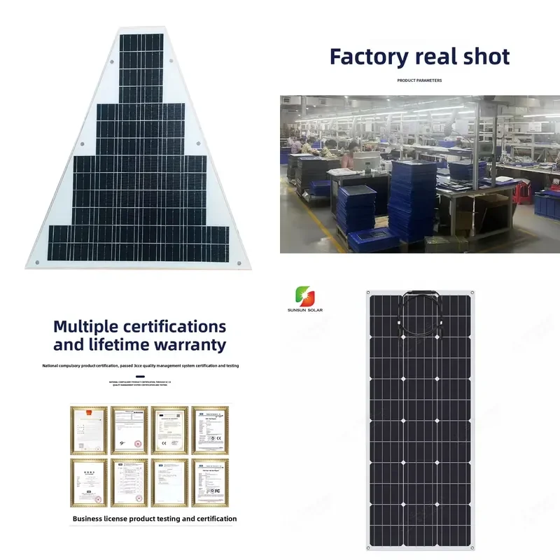 Customize Shapes and Sizes Ultra Flexible Slim Solar Panel Module 0.3mm Thickness Light Weight Easy Install and Carry