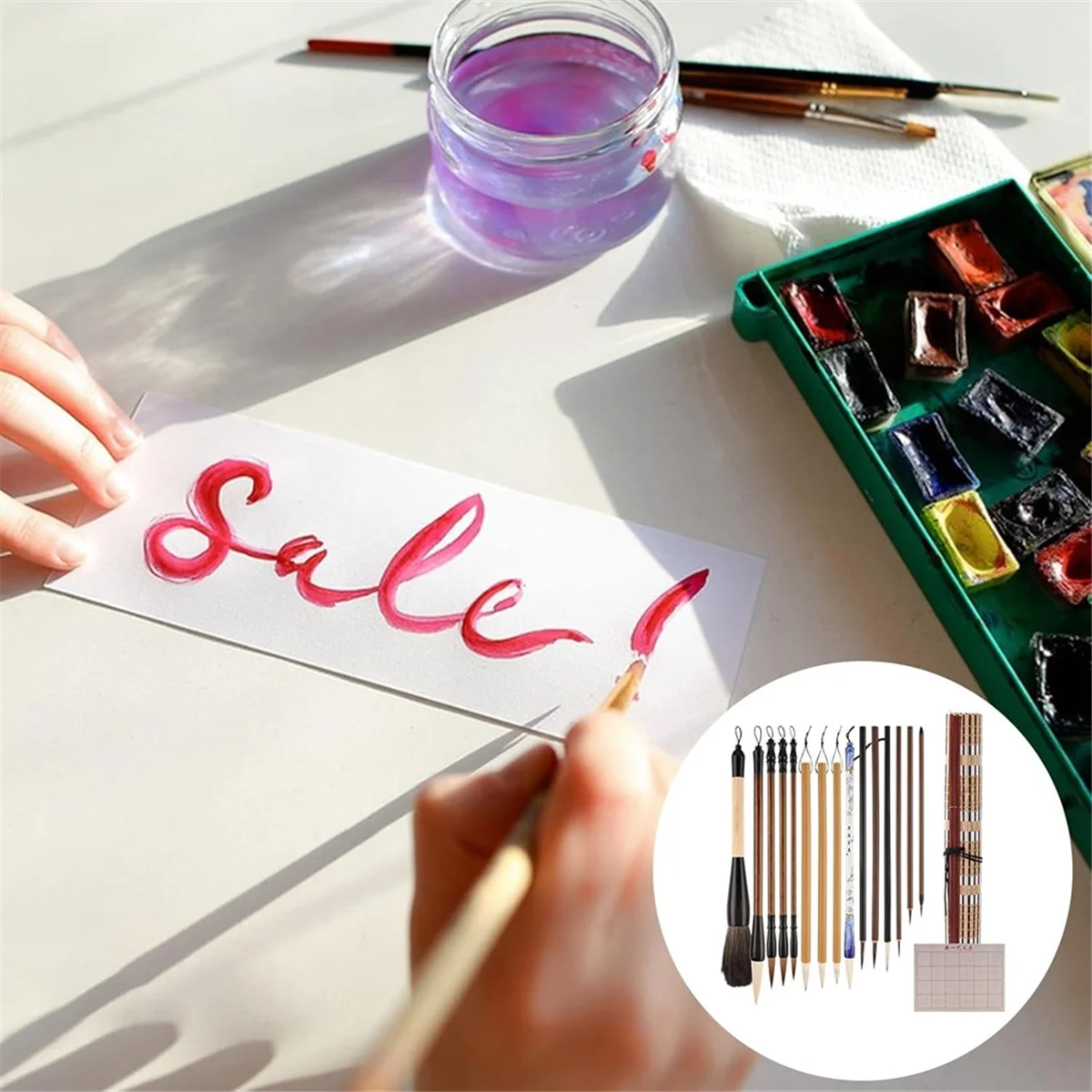 ABXHH Традиционные китайские кисти — долговечные кисти для китайского искусства, многофункциональные кисти для рисования, китайская живопись кистью