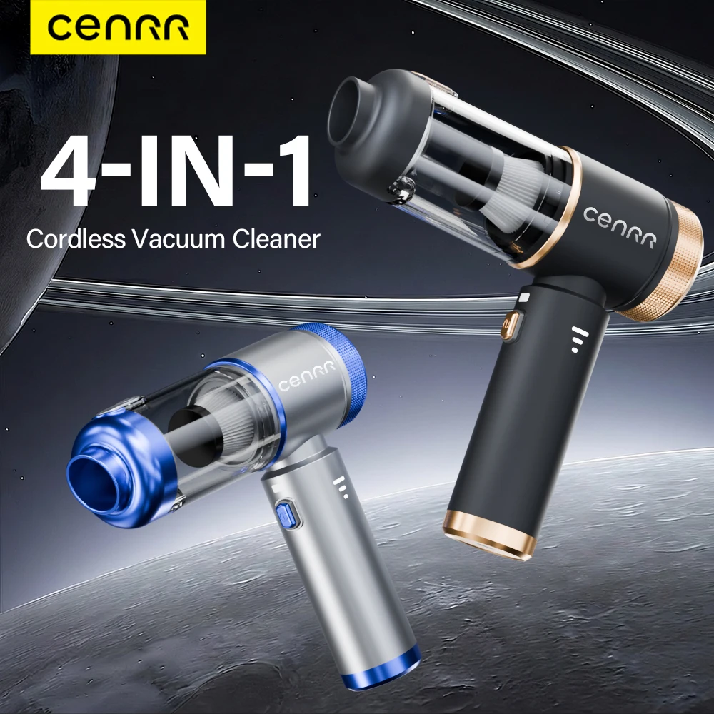 CENRR Portable Car Vacuum Cleaner Mini Blower Multi Handheld Cleaning Machine With LED Light Powerful Wireless Vacuum Cleaner