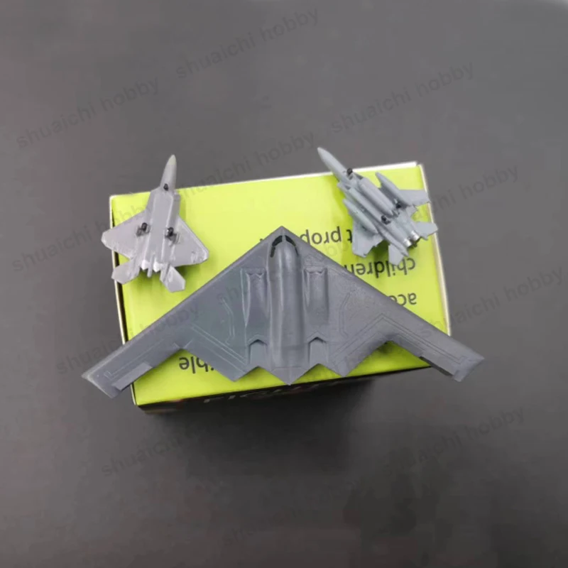 Kit de simulación de bombardero estratégico, de combate de F-15 F-22, bricolaje, decoración de aviones de lucha de colores, 1 Juego, modelo a escala 1/700, B-2