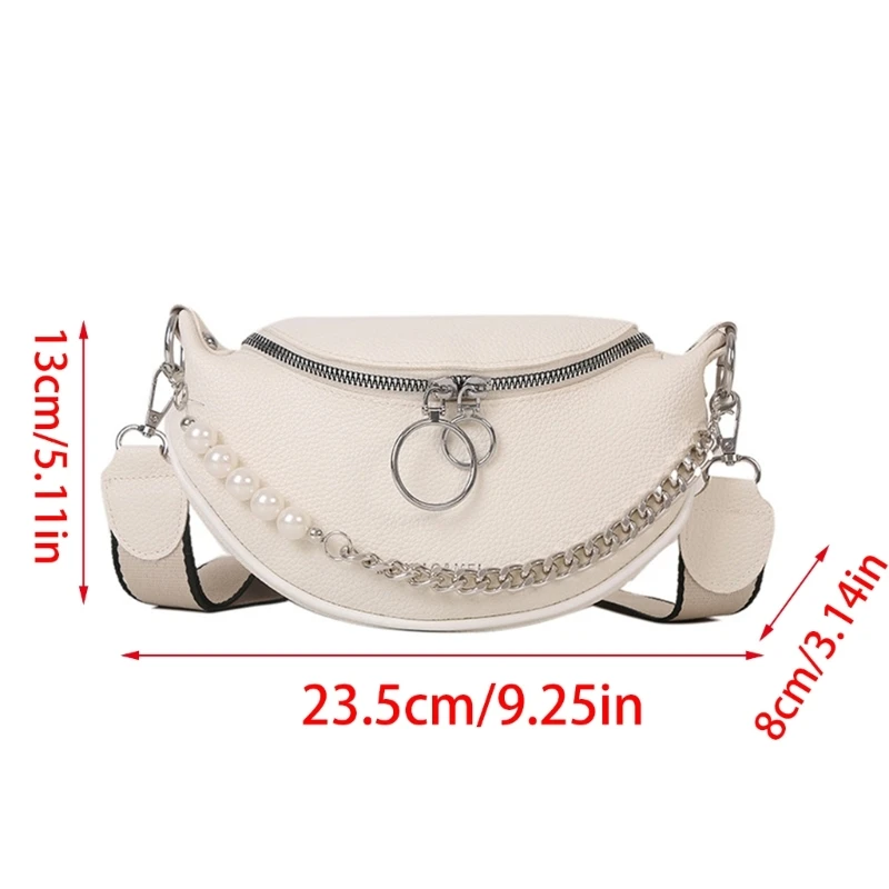 Women Chain Messenger Bag Trend Crossbody Bag Korean Style Shoulder Bag Simple Phone Bag PU Leather Change Purse