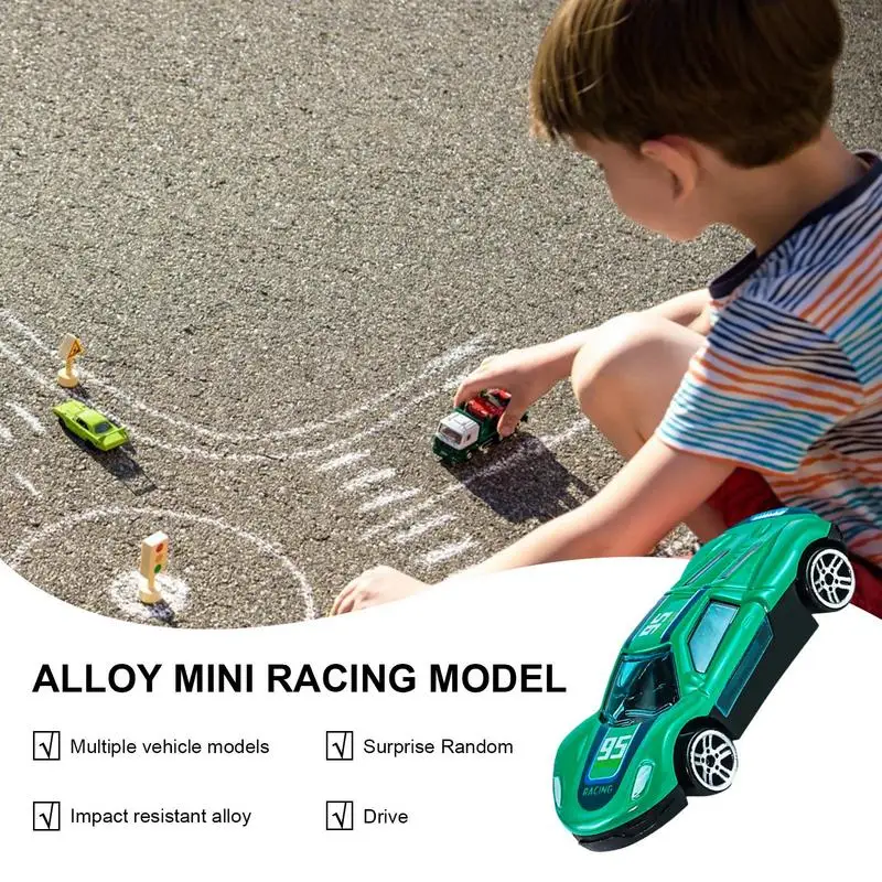 Race Car Toy Alloy Push Sliding Toy Car Model Fall-Resistant Racing Sport Toy For Birthday Children's Day And Christmas Gifts