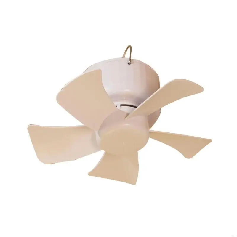 J1HF Remote Controlled USB Rechargeable Fan for Camping Portable Timing Ceiling Fan