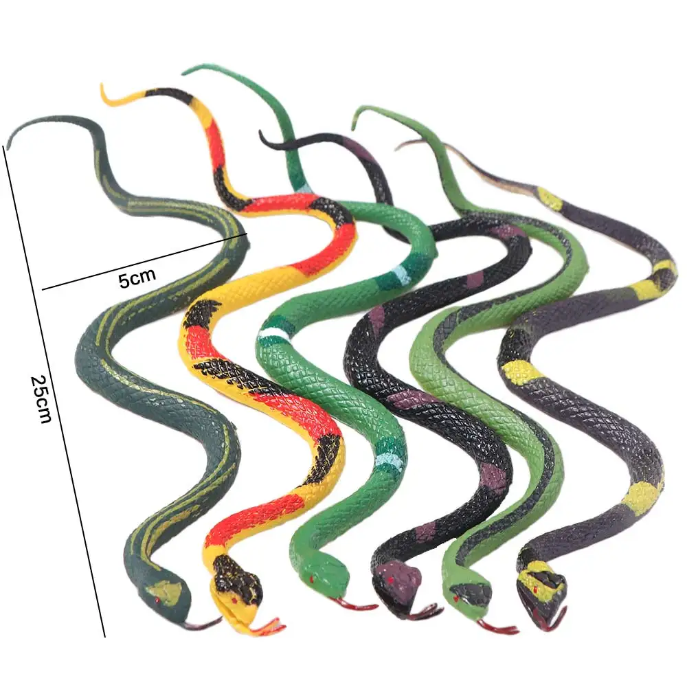 

Wild Animal Python Rattlesnake Model Artificial Figurines PVC Material Simulation Snake Model Lifelike Crawling