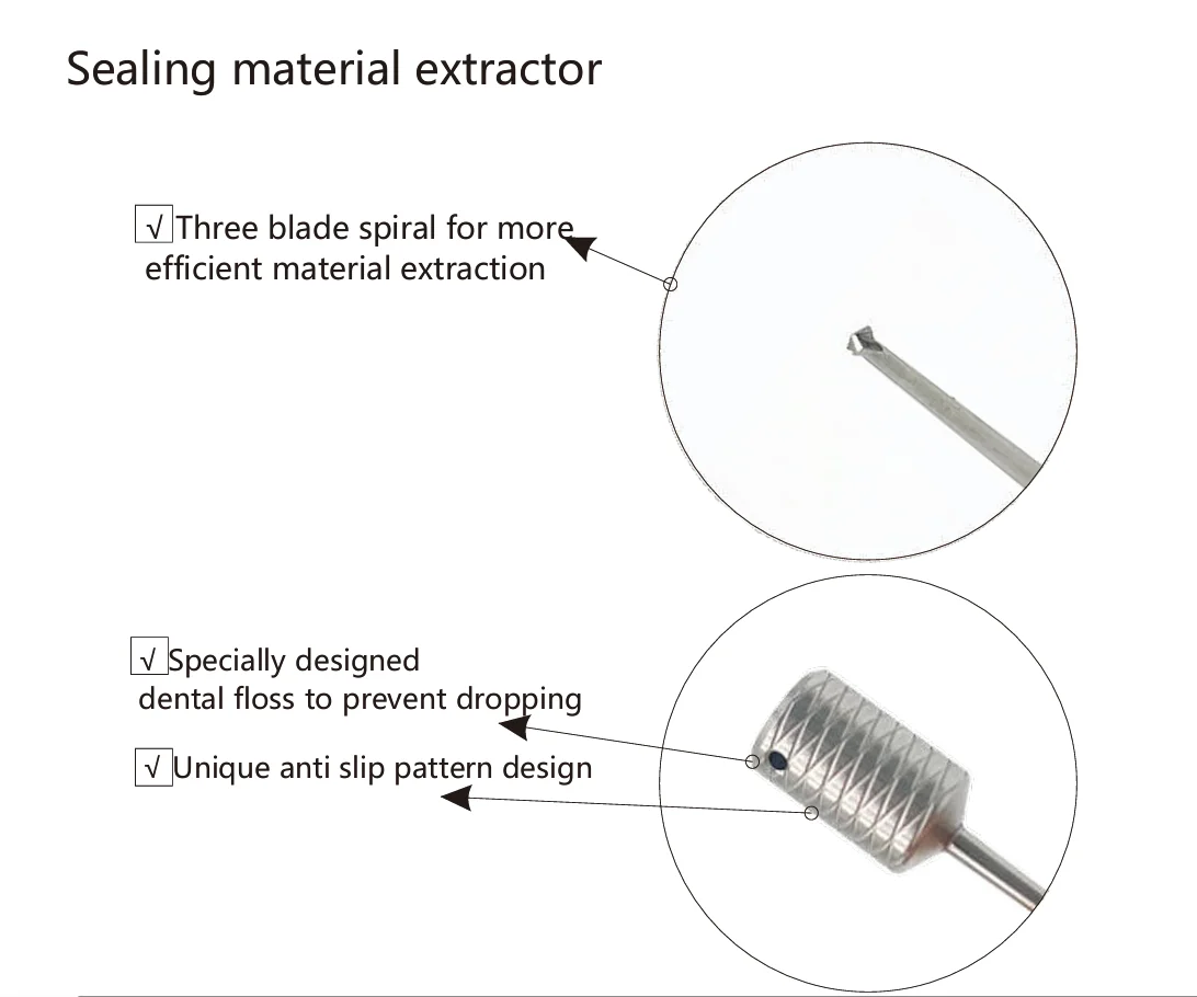 Dental Sealing Material Extractor Remover Suitable for Any Impant System