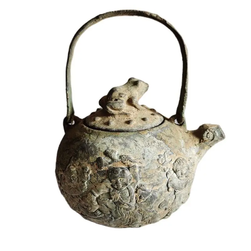 

China Old Bronze Collection Comes From Rural Bronze Statues Copper Wine Pot