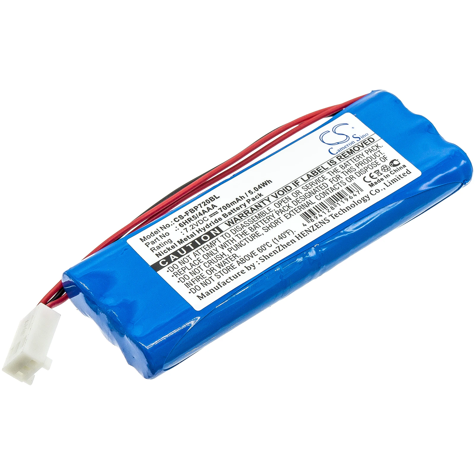 Crane Remote Cont Battery For  Falard 6HR5/4AAA  BP7.2 Capacity  700mAh  /  5.04Wh Volts 7.2   Product Type Ni-MH  Blue  +Tools