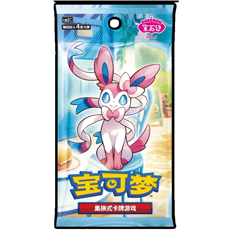 pokemon-ptcg-gem-pack-vol2-simplified-chinese-trading-card-booster-box-eeveelution-rare-holo-cards-sealed-hobby-collectible-toy