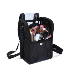 Stand Cosmetic Bag Makeup Brush Case Makeup Tools Cosmetic Bag Makeup Brush Organizer Artist Cosmetic Storage Bag with Strap