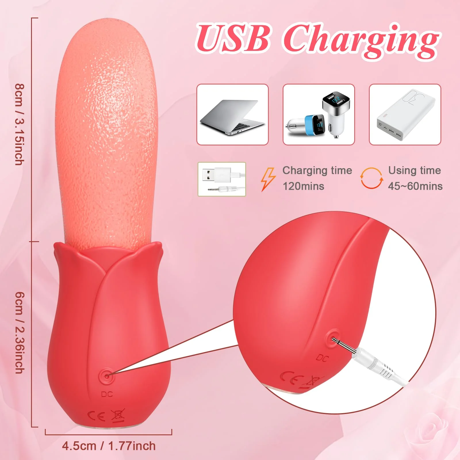 Realistic Tongue Licking Vibrators Nipple Clitoris Stimulator Sex Toys for Women Pleasure Adult Toy Female Sexual image 3