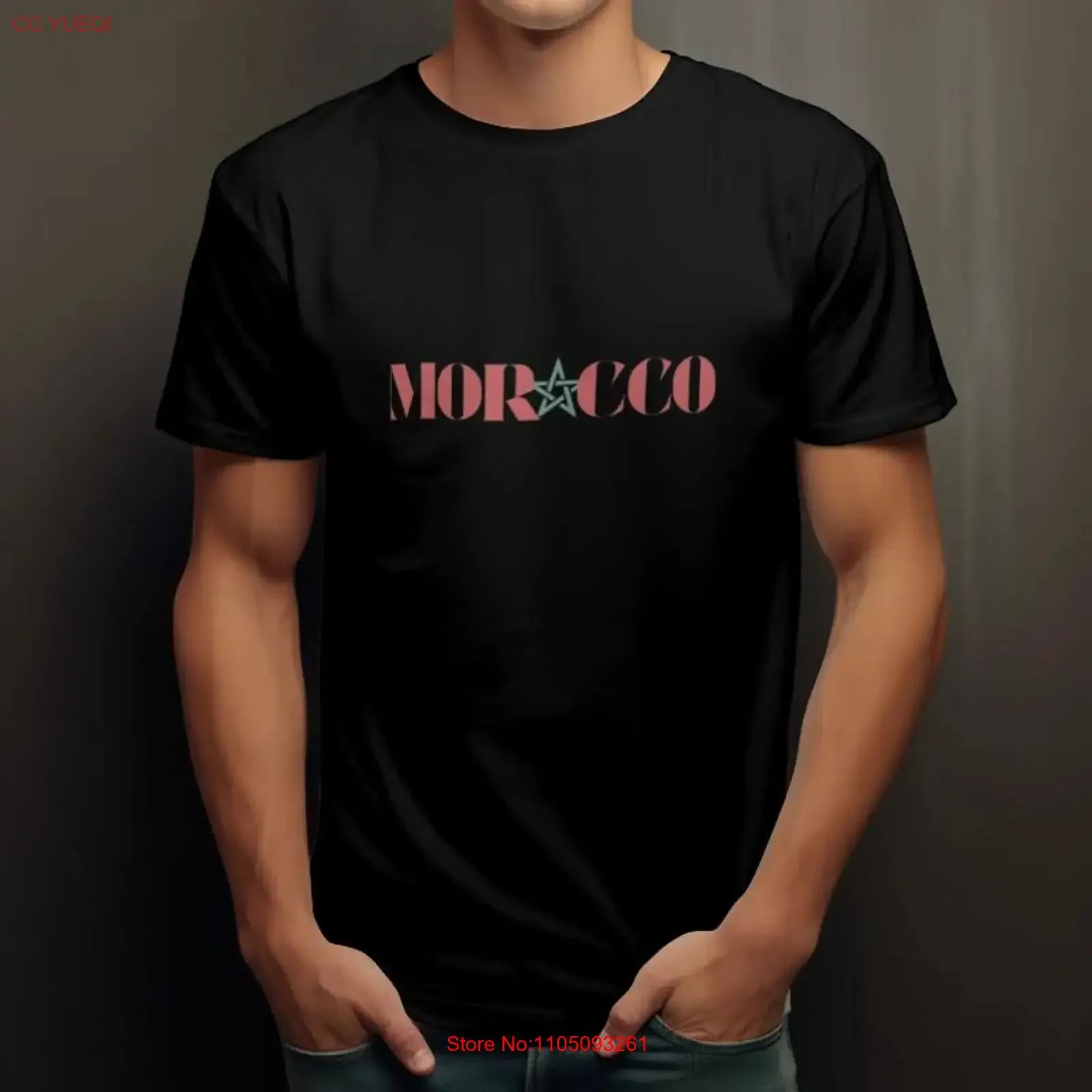 

Марокко футболка национальный флаг марокканские идеи дня рождения винтажные стираные дышащие модные мужские мягкие слегка стильные удобные