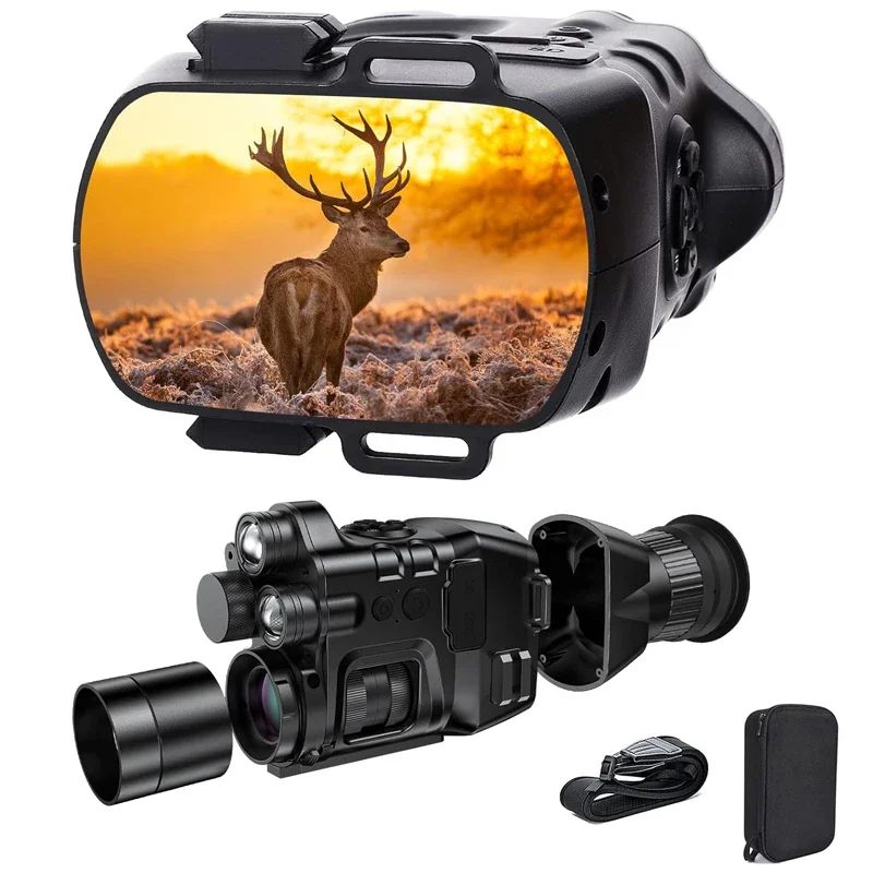 Henbaker CY789 2IR 1-24X Zoom 3in1 Night Vision Binoculars Monocular Night Vision Goggles Mens Gifts Binoculars Night and Day