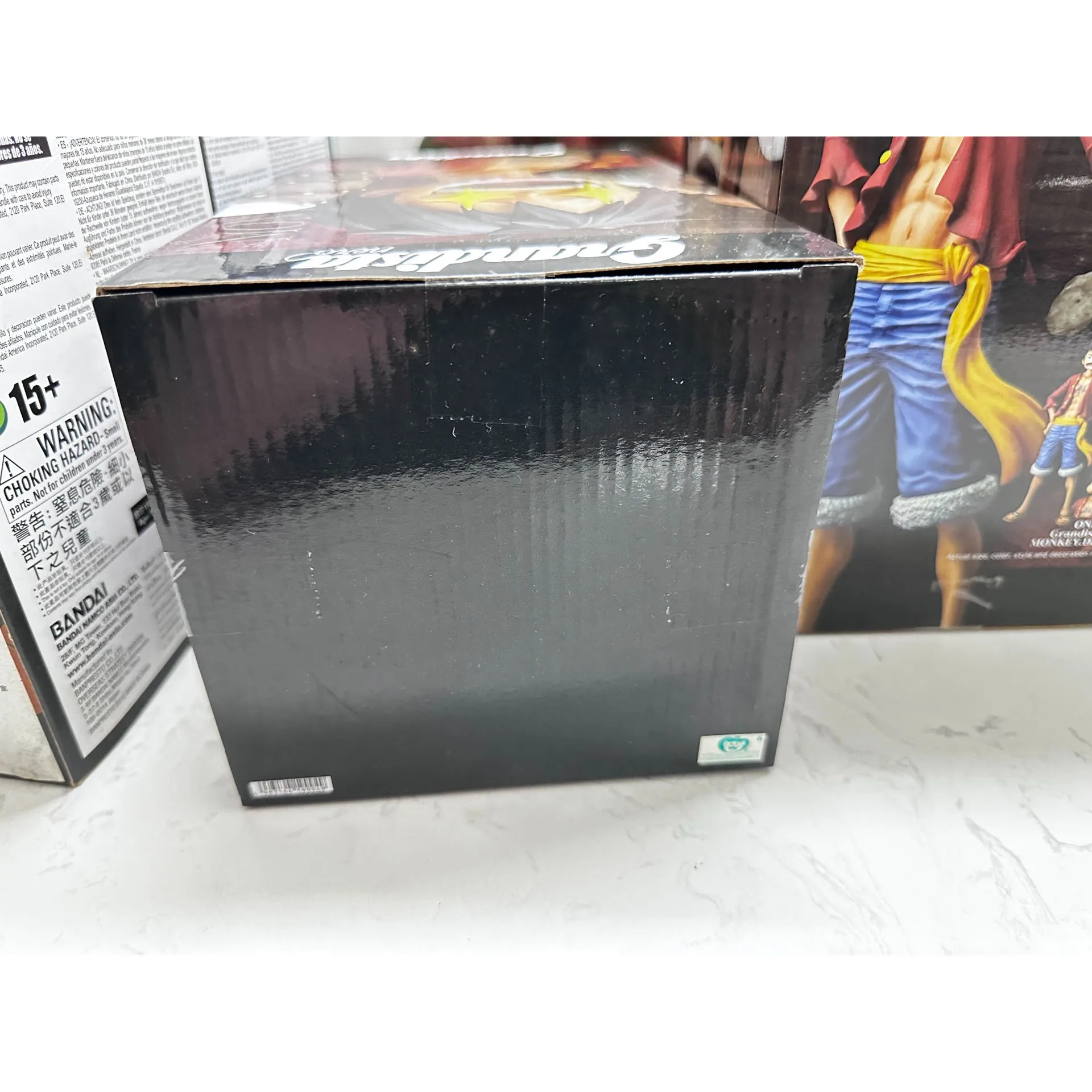 Em estoque original bandai grandista nero uma peça macaco.d.luffy figura anime genuíno colecionável caixa modelo bonecas brinquedo ornamento