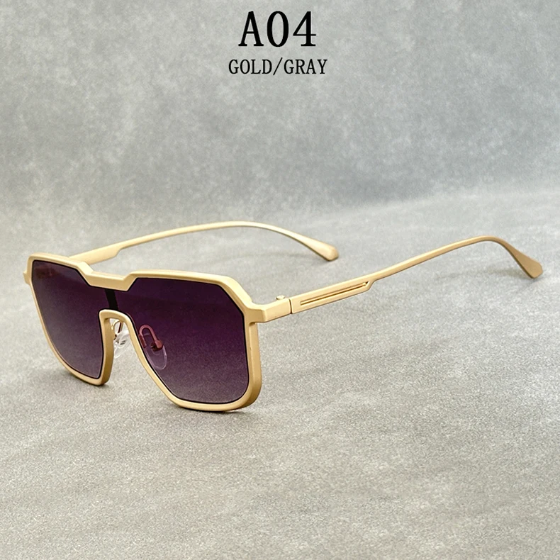 Schwere Metall Sonnenbrille Für Männer Steampunk Mode Gläser Vintage Shades Retro Platz Gafas De Sol Hombre Lunette De Soleil Homme – Detail 4